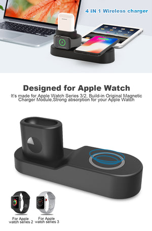 4 in 1 Wireless fast Charger Holder