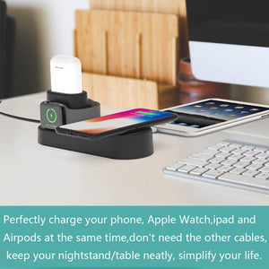 4 in 1 Wireless fast Charger Holder