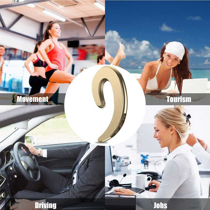 (free shipping）K8 Bone Conduction Earhook Wireless Bluetooth Earphone